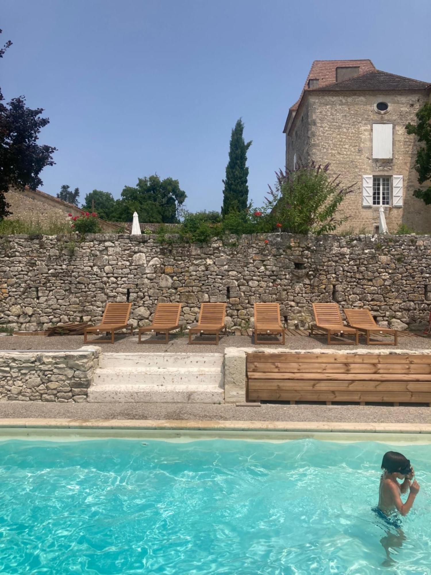 Chateau Barayre - Beautiful 12Th Century Castle With Pool And Large Garden Laussou Eksteriør bilde